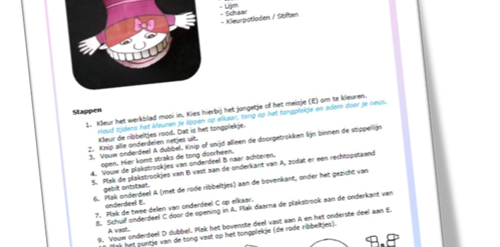 Knutselwerk Tongpositie